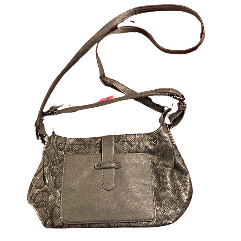 **FINAL**Like New***Faux Snakeskin Convertible Shoulderbag